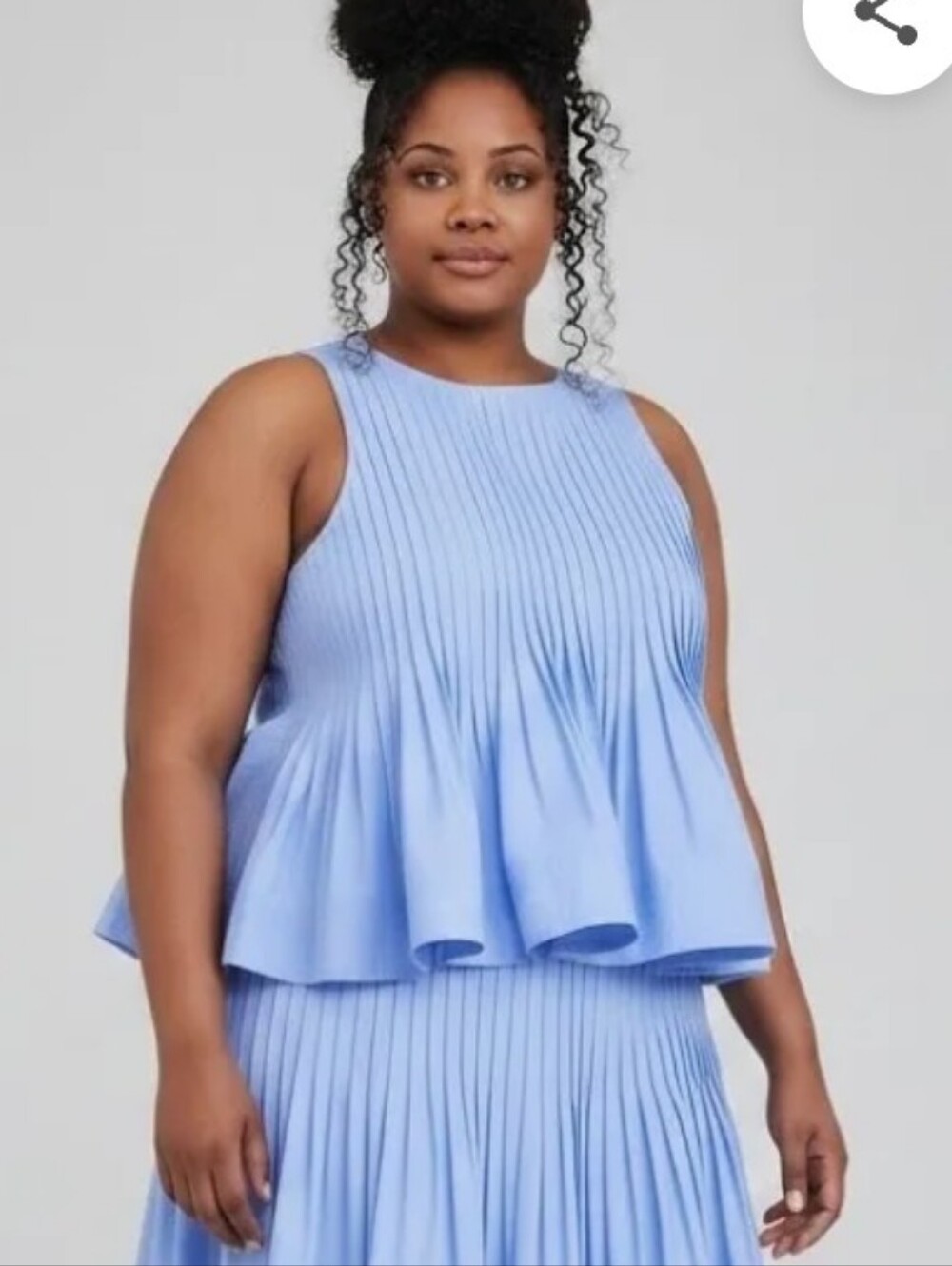 NWTs Free Assembly Pleated Pintuck Top-size 20 XXL